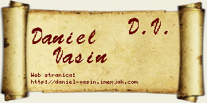 Daniel Vasin vizit kartica